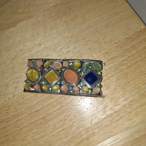 Multi Stone Rhinestone Stretch Bracelet - Picture 5 of 6